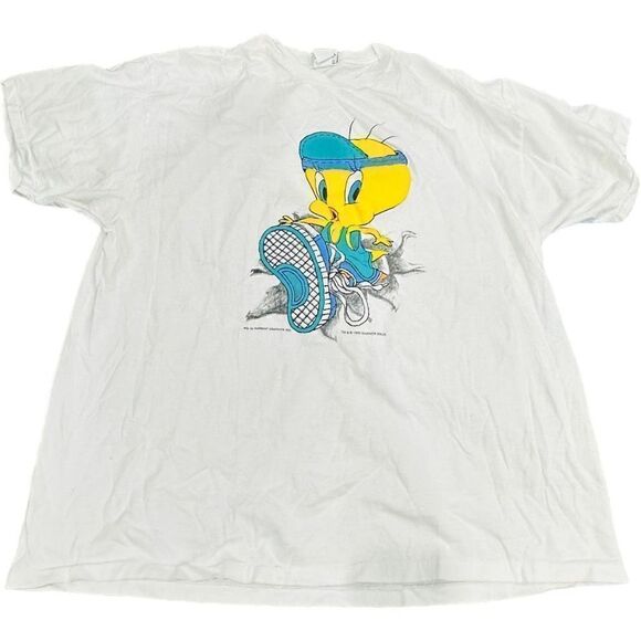 LOONEY TUNES Tweety Bird Vintage 1996 Short Sleeve T-shirt Tee Shirt EUC Size 2X - Picture 3 of 6